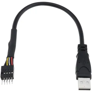 VGOL 9-poliges USB 2.0 Motherboard Kabel USB-A auf 9-Pin USB Header Kabel Verlängerungskabel Adapter Konverterkabel Zum Verlängern von Beliebigen USB Geräten 20cm