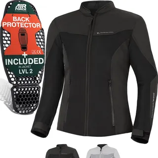 SHIMA OpenAir Textiljacke Schwarz S