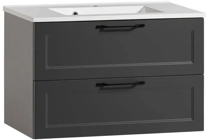 Held Möbel Lugo Waschtisch mit Unterschrank 80 cm