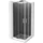 quadratische Duschkabine 80 80 Graphit Chrom Duschwanne Flat Weiß 860-080-080-01-40-4010