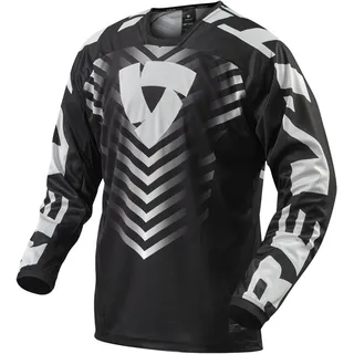 RevIt! Revit Rough Langarm-trikot - Black / White - S