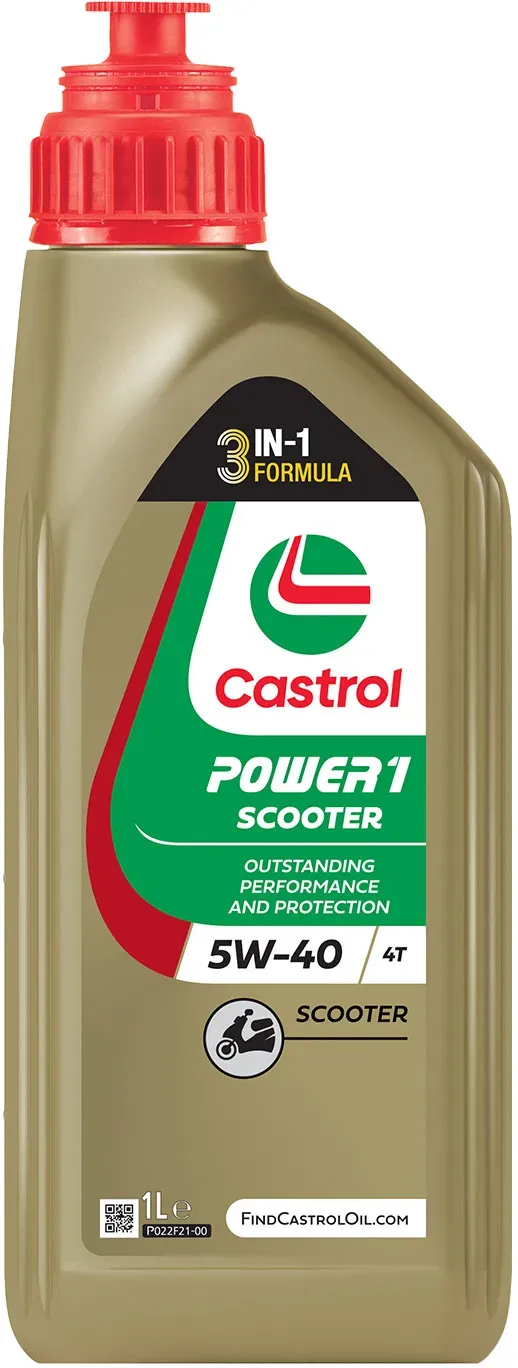Castrol Power 1 Scooter 4T 5W-40 (Piaggio) 1 Ltr. Dose