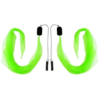 Diabolo Freizeitsport UV leucht Poi in Grün - Angel Wings Spinning Pois. Spiral Pois, Soft-Pois für Anfänger und Profis