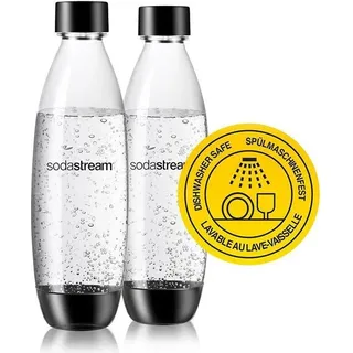 Sodastream Fuse PET-Flasche 2 x 1 l schwarz