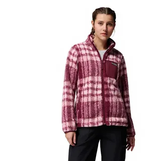 Columbia West BendTM Print Ii Fleece Mit Durchgehendem Reißverschluss - Rich Wine Herringplaid - M