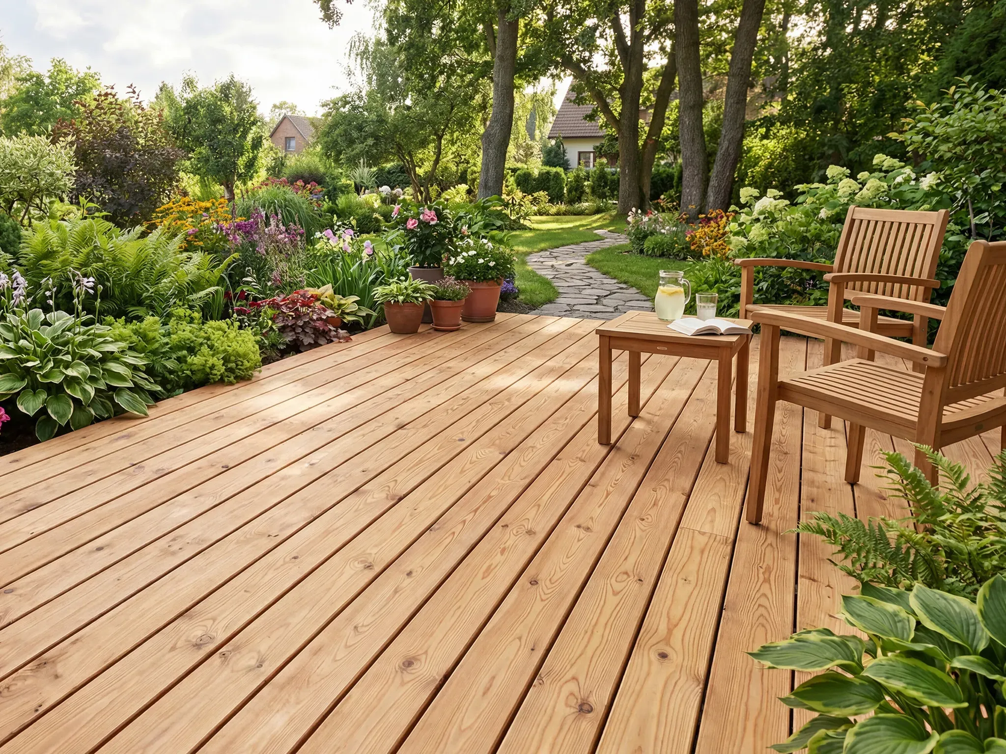 Kanadische Douglasie Terrassendielen, 27x190 mm, KD, glatt/glatt