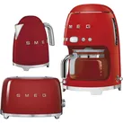 SMEG Morning SET 3tlg. Kaffeemaschine, Toaster, Wasserkocher - Morning Set 3-tlg. rot