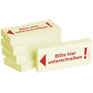 Bizstix Haftnotizen "Bitte hier unterschreiben