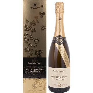 Andrea da Ponte S.P.A. Vecchia Prosecco Di Grappa in Geschenkverpackung Grappa (1 x 0,70 l)