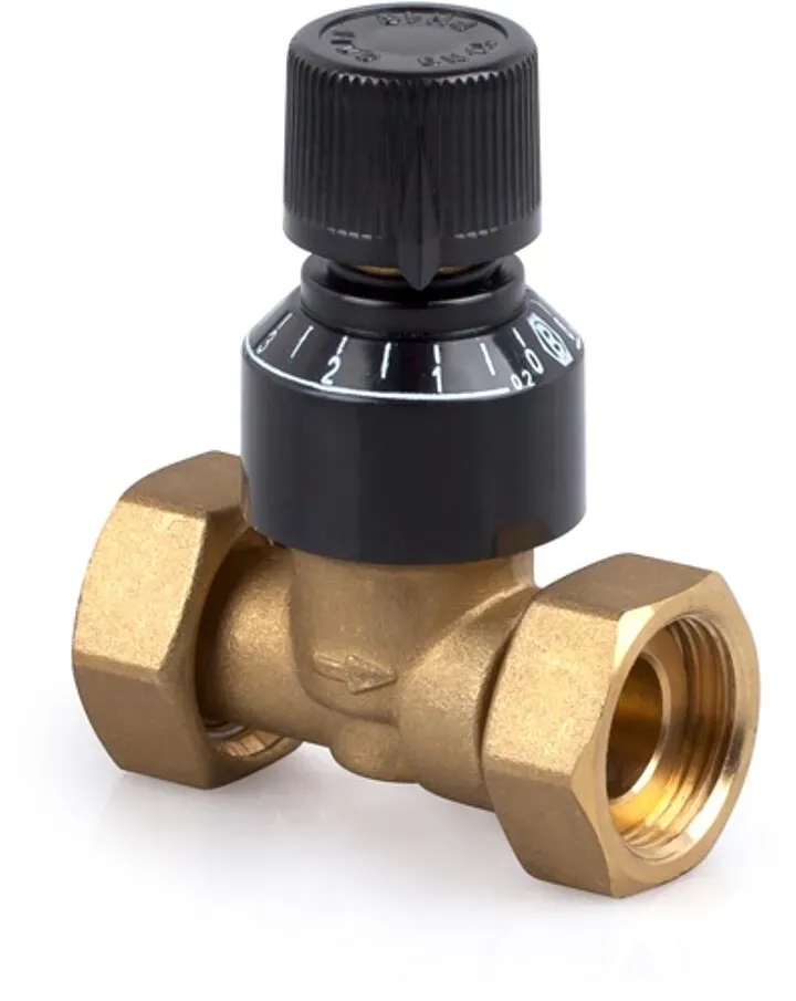 Differenzdruckventil mit variabler Einstellung, inkl. Flachdichtungen (Ausführung: Einstellbereich 0.2-2.5 Dp [m w.s.]. 3/4'' IG)