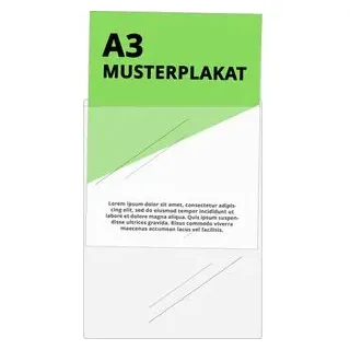 Böttcher-AG Sichttaschen selbstklebend, A3, 0,12mm, aus PP, glasklar, 25 Stück