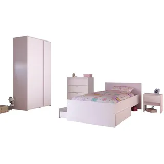 Parisot Jugendzimmer-Set "Pirouette", weiß, B/H: 90cm x 200cm, Holzwerkstoff, Schlafzimmermöbel-Sets