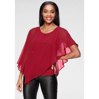 LAURA SCOTT Chiffonbluse, rot