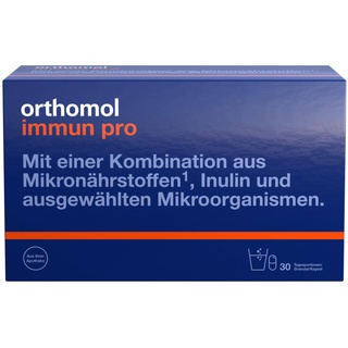 Orthomol Immun pro - Nahrungsergänzungsmittel mit Mikronährstoffen, Inulin und ausgewählten Mikroorganismen - Granulat/Kapsel, 30 St. Tagesportionen