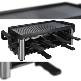 Gutfels RACLETTE 4030 | Raclette Grill 8 Personen | 2100 W | Antihaftbeschichtung | Stufenlose Regulierung | Pizza-Pfännchen