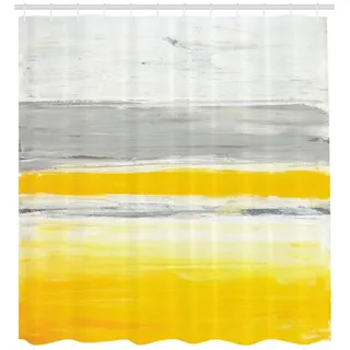 ABAKUHAUS Duschvorhang 175 x 180 cm gelb