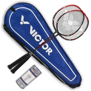 Victor Badminton Set Ultramate 6 rot bunt No Size