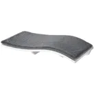 Kletterwand Katzenhängematte Katzenbett Wand Katzenregal Wandmontage Katzenmöbel Plüsch MDF Weiß 53 x 28 x 12 cm