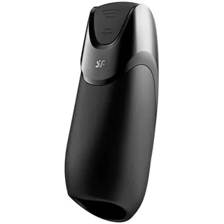 Satisfyer Men Connect App Masturbator vibrierend Black 14.5 cm