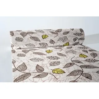 MANK Tischläufer Airlaid Eva, 40 cm x 24 m , 1 Stück - Tischtuch Herbst Blätter Laub