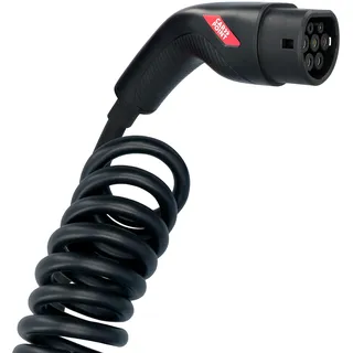 Carpoint Elektrofahrzeug Spiral Ladekabel Typ2>2 16A 1ph 6 M