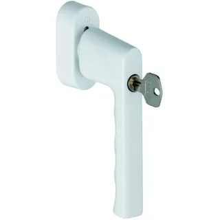 HOPPE Fenstergriff Hamburg 0700S/UD9020 Alu.F9016/verkehrsweiß 32-42mm abschl.HOPPE