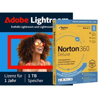 Adobe Creative Cloud Lightroom | 1 Jahr | 1 Nutzer | 1000 GB Cloud-Speicher