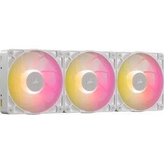 Corsair iCUE LINK RX120 MAX RGB 120 mm 3 x), PC Lüfter, Weiss