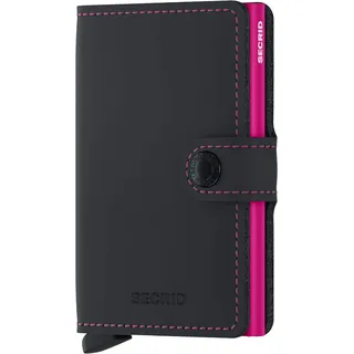 Damen Kartenetui schwarz & fuchsia