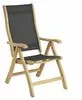 Alexander Rose ROBLE  HOCHLEHNER mit Outdoorgewebe charcoal