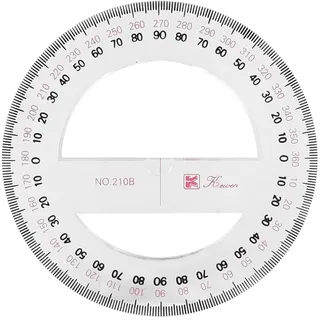 Kreis Winkelmesser 360 Grad Winkelmesser Lineal Mathe Geometrie Werkzeuge für Schule Klassenzimmer Büro Zeichnen Messgeräte, 10cm