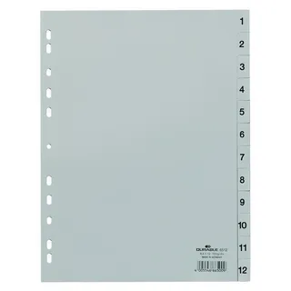 Durable Zahlenregister A4 Grau 25 St.