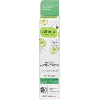 ROSSMANN Alterra Hydro Augencreme Bio-Traube & Bio-Weisser Tee