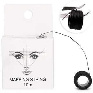 Mapping String Augenbrauen, Microblading Faden Mapping Schnur Eyebrow Marker Thread Line Tool, für vorgefärbte Augenbrauen und Vorzeichnen von Augenbrauen Styling PMU Zubehör 10m (Vortintenlinie)