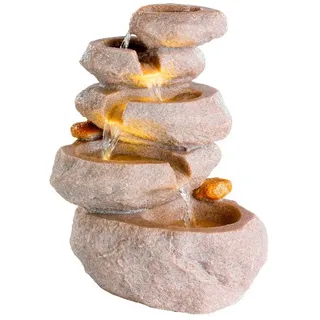 Lumineo Zimmerbrunnen Aus Stein - Grey - One Size