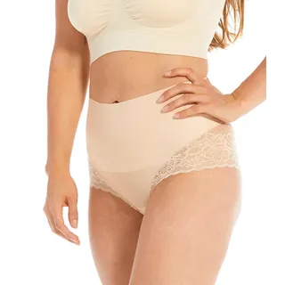 Magic Bodyfashion Slip Tummy Shaper Lace Beige X-Large Damen