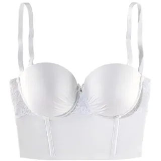LASCANA Corsage Damen weiß Gr.80 Cup B