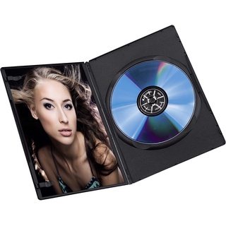 Hama 51181 DVD-Leerhülle Slim 10 schwarz