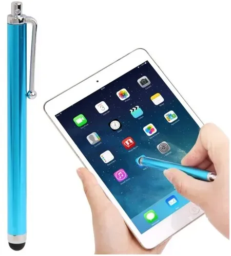 2x Display Touch Pen Eingabe Stift für iPad iPhone Samsung Huawei Xiaomi Hell Blau