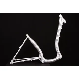 MIFA Fahrradrahmen 28 Zoll Alu Damen Fahrrad Rahmen City Tiefeinsteig silberfarben