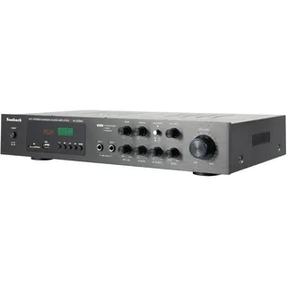 Fyssnn Mini Verstärker HiFi Verstärker mit Fernbedienung, Bluetooth 5.0 Stereo Amplifier 5-Kanal Surround, LED Display, UKW Radio, USB/SD/AUX/RCA, für Heimkino & Karaoke