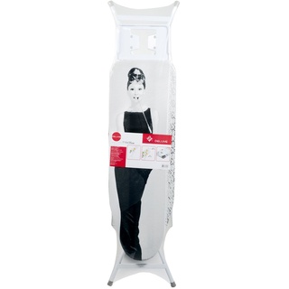 Home Deluxe Bügeltisch, Metall, Baumwolle, Weiß/Mehrfarbig, 114 x 36 cm