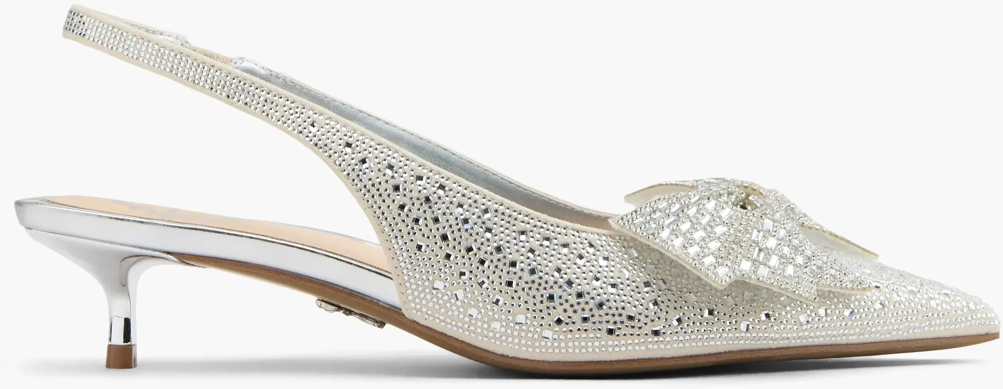 Bridgerton  Slingpumps Silber, Damen, Größe: 38, Material: Textil/Synthetik - Bridgerton  Slingpumps Silber, Damen, Größe: 38, Material: Textil/Synthetik - woman - Silber