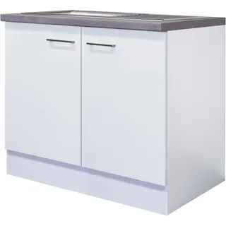 Flex-Well Spülenschrank Kopenhagen 100 x 86 x 60 cm Weiß