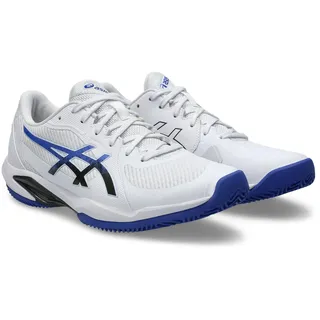 Asics Herren SOLUTION SWIFT FF 2 Clay Größe 44 1⁄2 in Grau WHITE/DARK Cobalt,