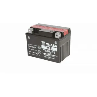 YUASA YTX4L-BS Batterie 12 V 3,2 AH 50 A (-18) für ATV Scooter, schwarz