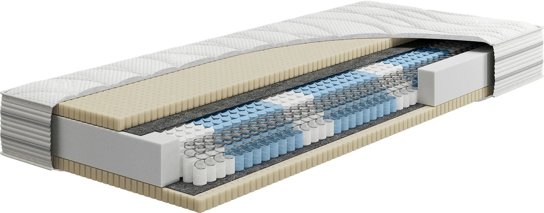 Hn8 Schlafsysteme Taschenfederkern-Matratze "Intenso TA", H4, 80 x 200 cm, Höhe: ca. 23 cm