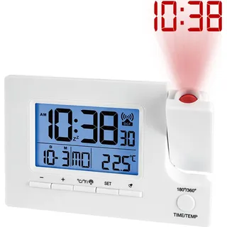 Miraval Funk-Projektionswecker weiß