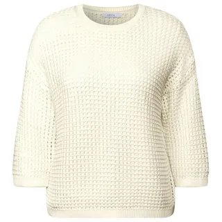 Cecil Strickpullover, in Häkel-Optik Cecil vanilla white L (42)