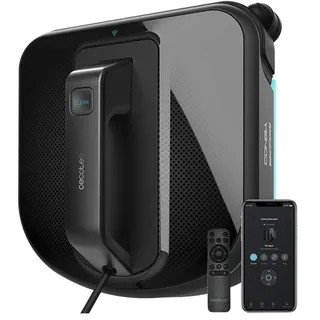 Cecotec Fensterputzroboter Conga WinDroid 980 Connected. App, Vibrierender Mopp, 5 Reinigungsmodi, Syst. Sicherheit,intelligente Navigation (WinDroid 980 Connected)